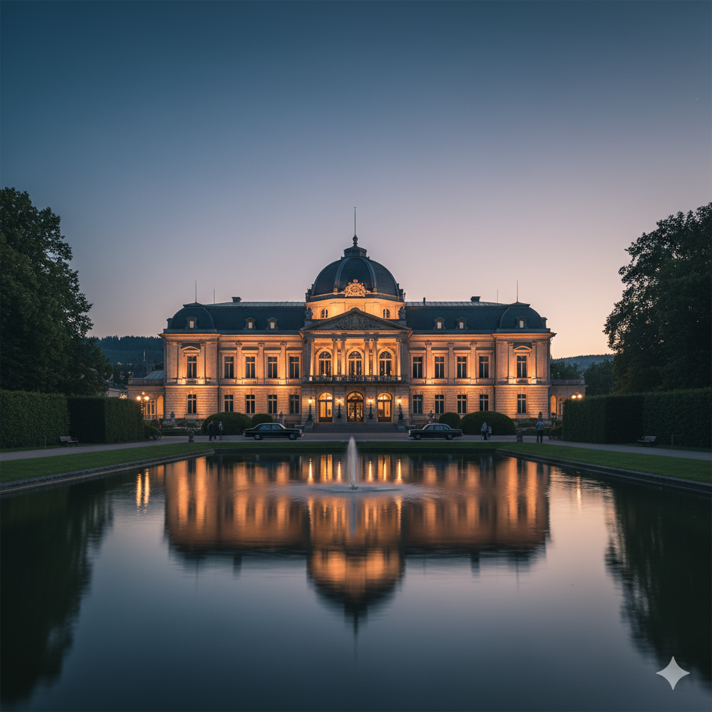 The exterior of the classic Kurhaus in Baden-Baden