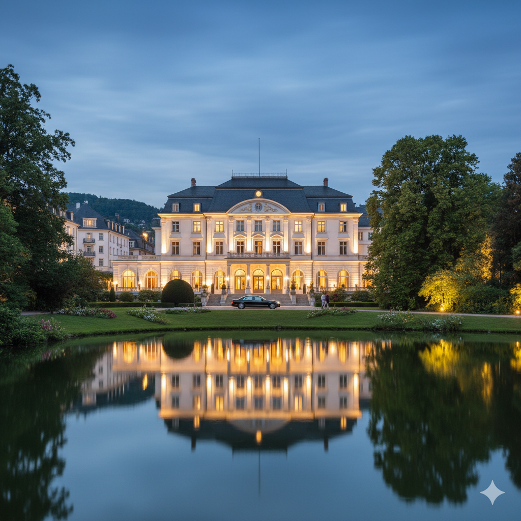 Luxury hotel room at Brenners Park-Hotel in Baden-Baden