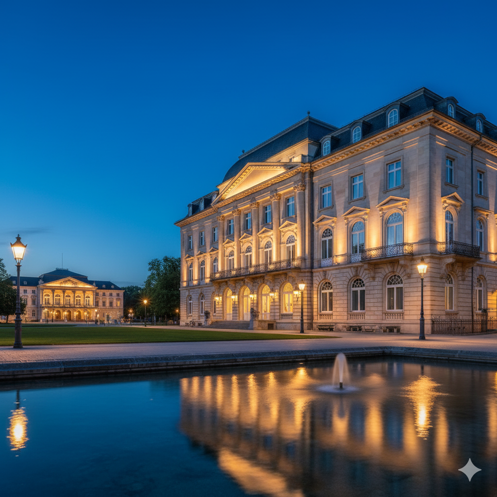 Modern luxury room at Steigenberger Hotel